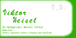 viktor weisel business card